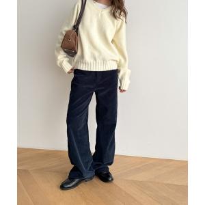パンツ El mar　コーデュロイストレートパンツ レディース