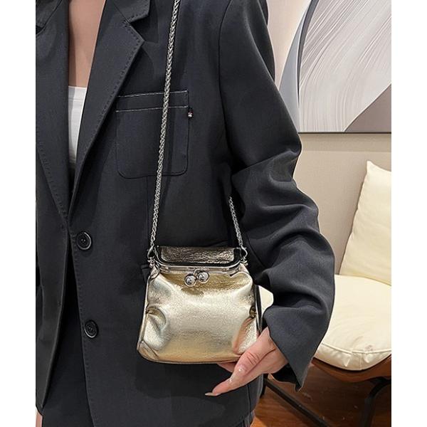 ショルダーバッグ バッグ がま口 チェーンミニショルダーバッグ レディース