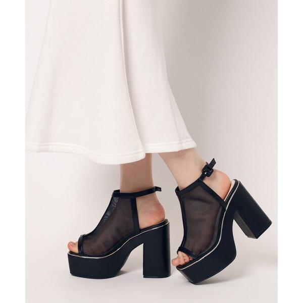 サンダル 「ラク盛り／サンダル」リピーター続出／脚長美脚　厚底ストラップサンダル レディース