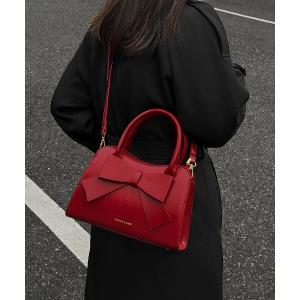 ショルダーバッグ バッグ リボンミドルバッグ 2WAY レディース