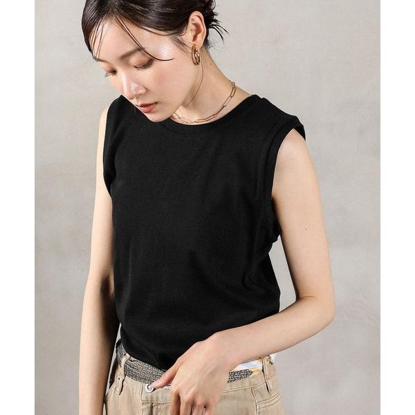 タンクトップ ノースリーブ ラウンドネック ノースリーブトップス タンクトップ レディース