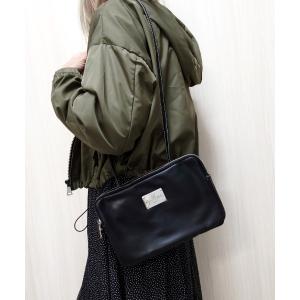 ショルダーバッグ バッグ スクエアダブルZIPバッグ レディース