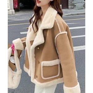 ムートンコート ボアコート フェイクムートンコート レディース