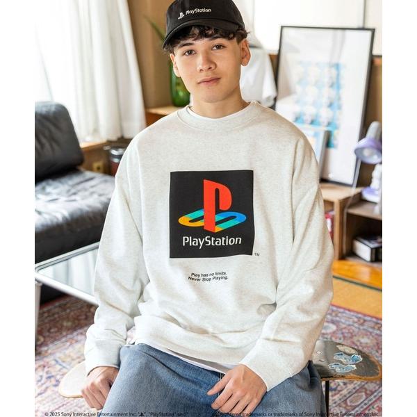 トレーナー スウェット 「PlayStation(プレイステーション)」限定裏毛プルオーバー メンズ...