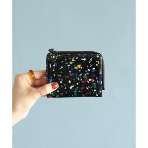 財布 「HASHIBAMI」グリント ジップ ハーフウォレット レディース