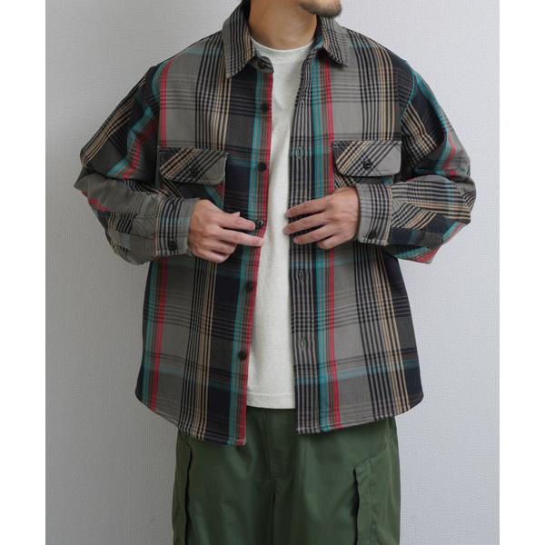 シャツ 「Toucan Surfing」 ヘビーネル 裏起毛 長袖 CPOシャツ 綿100 メンズ ...