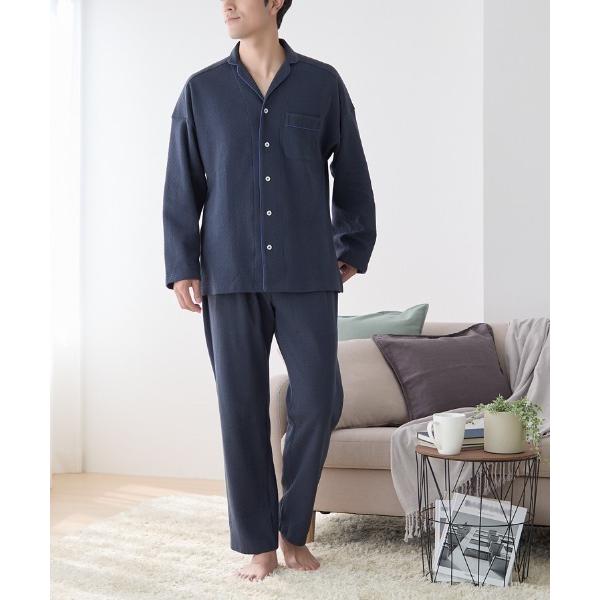 パジャマ kaimin navi/快眠ナビ 調湿素材使用パジャマ 寝返り設計 メンズ