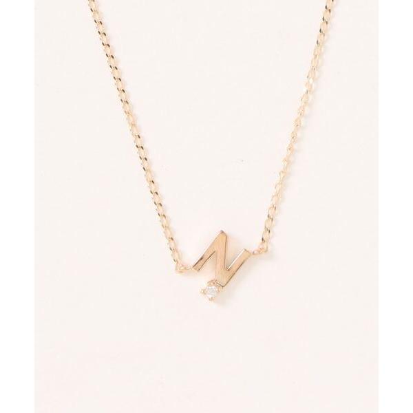 ネックレス K10イニシャルネックレス レディース