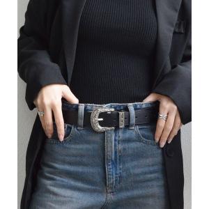 ベルト ウエスタンPUレザーベルト ヴィンテージ レディース｜ZOZOTOWN Yahoo!店