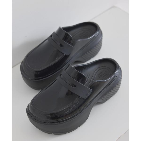 サンダル 「crocs」STOMP HIGH SHINE LOAFER「WEB限定」 レディース