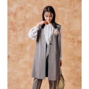 ベスト ジレ ウツクシルエットロングジレ/149537 レディース｜zozo
