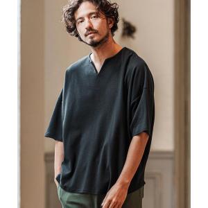 tシャツ mt9419- Span Fraise Short Sleeve Key Neck Cut Sew カットソー メンズ レディース