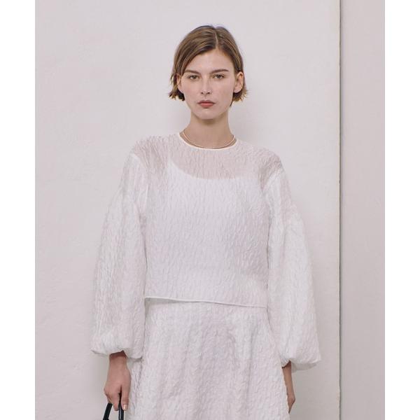 ブラウス シャツ フクレジャガードブラウス レディース