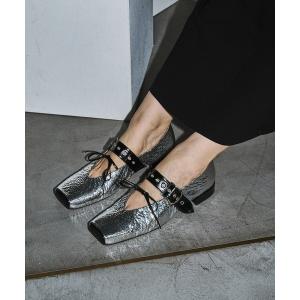 プレインピープル　PLAIN PEOPLE ブラックフラットサンダル PLAIN PEOPLE / プレインピープル シューズ（条件：在庫無し含む