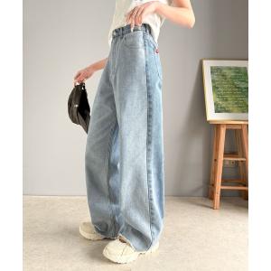 ジーンズ デニム デニムパンツ 「Javaジャバコラボ」デイリースタイルをアップデートしてくれる。微配色ワイドデニムパンツ レディース｜ZOZOTOWN Yahoo!店