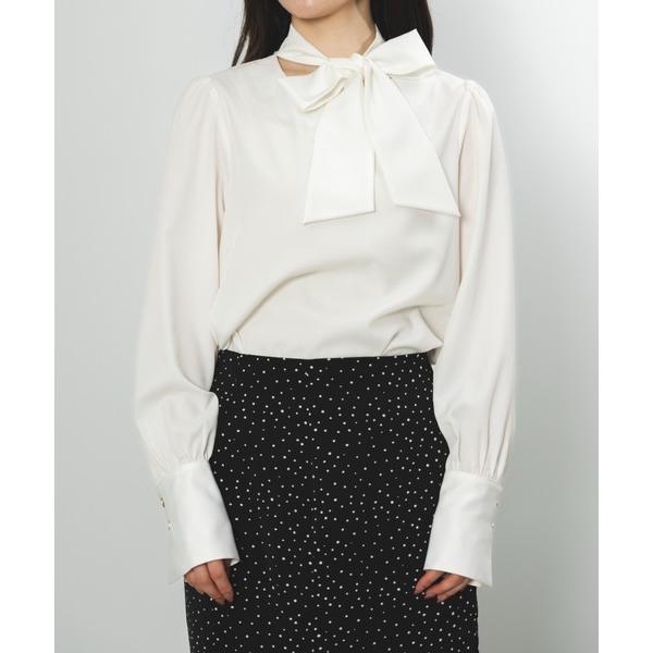ブラウス シャツ ribbon tie blouse（リボンタイブラウス） レディース