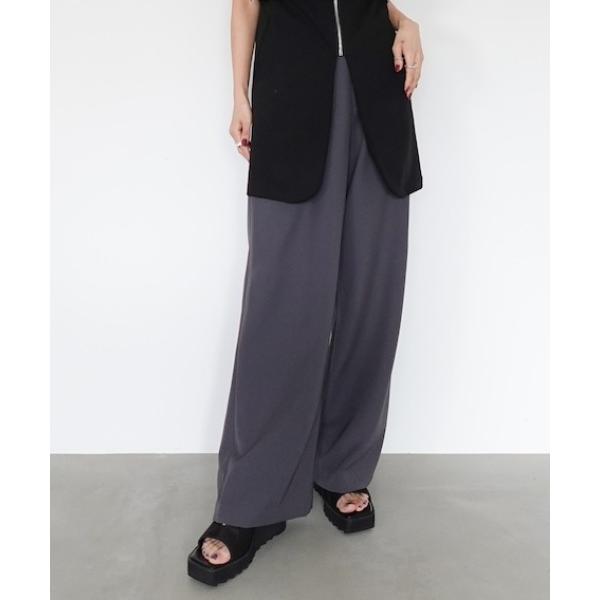 スラックス パンツ Wide Tuck Pants/ワイドタックパンツ レディース