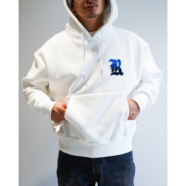 パーカー グラデーションブラシRビッグパーカー メンズ