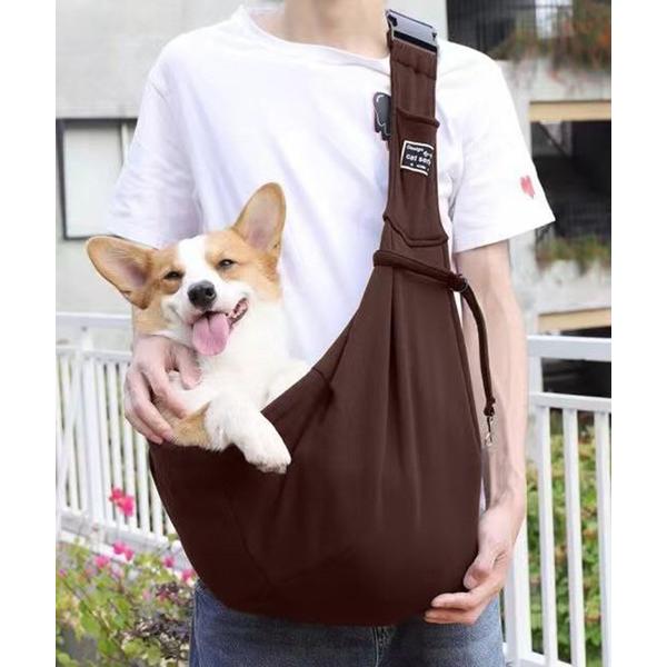 ペットキャリー 3-11E12 ペット用 スリング ショルダーバッグ 無地