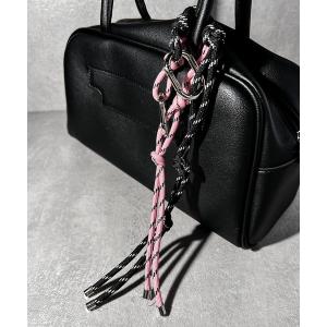 ear PAPILLONNER ハート付きロープストラップ/バッグチャーム インフルエンサーuchida企画》ハート付きロープストラップ