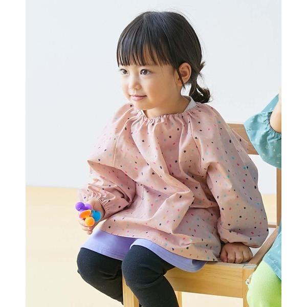 どっちも前 速乾 シワになりにくいスモック キッズ 子供服 男の子 女の子