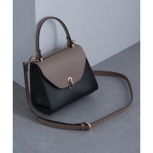 ショルダーバッグ バッグ 「GIANNI NOTARO」バイカラー2WAYレザーショルダーハンドバッグ / 380 レディース