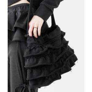 ショルダーバッグ バッグ マルチフリルバック ティアードフリル トートバック レディース