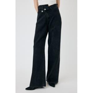 ジーンズ デニム デニムパンツ CROSS WAIST WIDE STRAIGHT/クロスウエストワイドストレートデニム レディース