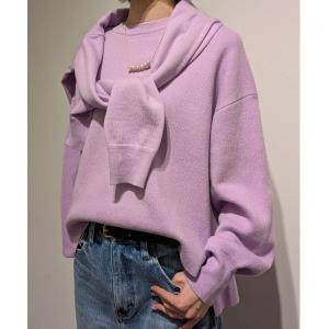ニット セーター 「ウォッシャブル」コットンカシミヤジャカードプルオーバー レディース