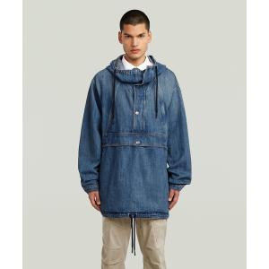 ブルゾン アウター Parachute Hooded Anorak/ミリタリーディテールヴィンテージライクデニムアノラックジャケット メンズ レディー