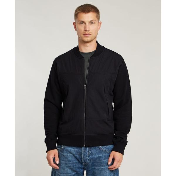 ブルゾン アウター Woven Mix Relaxed Sweater/異素材ミックスMA1タイプジ...