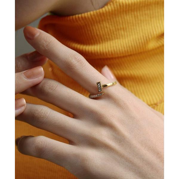 指輪 リング 金属アレルギー対応   Tバーフォークリング レディース