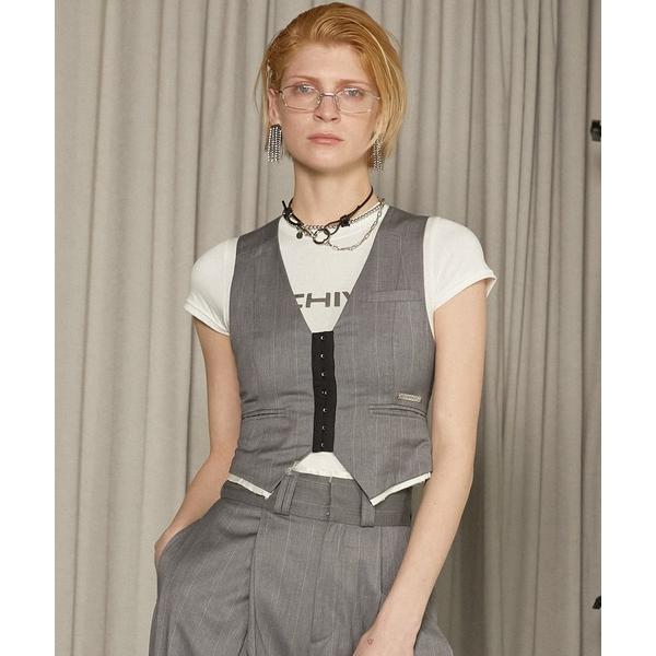 ベスト ジレ スーチングタイニーベスト / Suiting Tiny Vest レディース