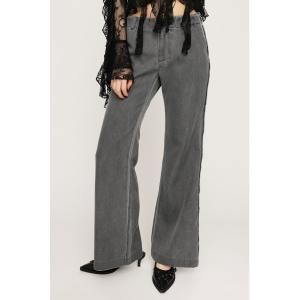 SLY ジーンズ デニム デニムパンツ LEOPARD WIDE LEG PT-D レオパード