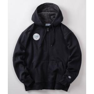 パーカー 「71」「DISCUS/ディスカス」ブランドロゴ ワンポイント 裏ボア ジップパーカー レディース メンズ