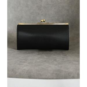 財布 レザー× ガマグチ ロングウォレット　leather purse メンズ レディース