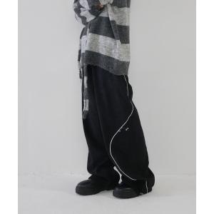 スウェットパンツ ジャージ 「 cunii 」ウェーブ リボン ダブル ストリング パンツ レディース