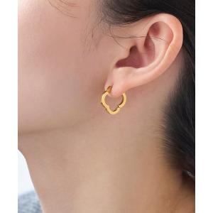 ピアス 「金属アレルギー対応」ストレートワンタッチフープピアス/サージカルステンレス レディース