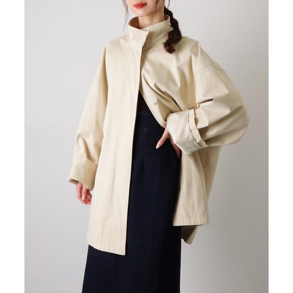 ステンカラーコート コート レディース