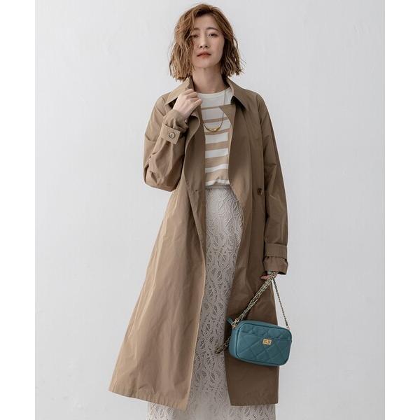 コート アウター 「VERY3月号掲載/撥水加工/洗える」LIMONTA ハイカウントメモリータフタ...