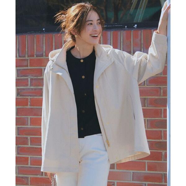 コート アウター 「VERY3月号掲載/撥水加工」ライトツイル フーディーアウター レディース