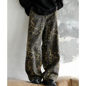 Ressaca（レサーカ） パンツ ルーズシルエットレオパード柄ストレート