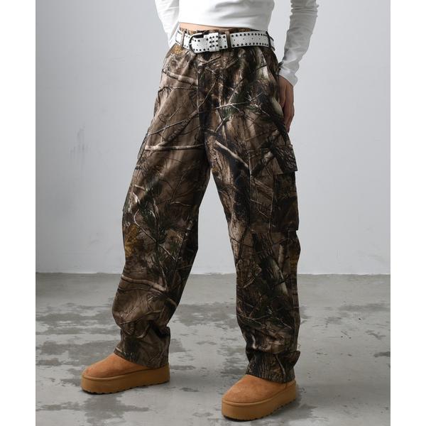 ワイドパンツ カーゴパンツ A'GEM/9 × .kom「FREEDEE/フリーディー」PRINT ...