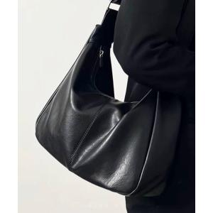 ショルダーバッグ バッグ 「軽量・上品見え」レザータッチステッチラインショルダーバッグ レディース メンズ