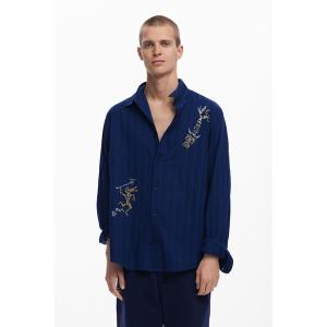 Desigual（デシグアル） ストライプ&ハート パッチワークシャツ