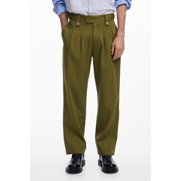 スラックス タック入りロングパンツ メンズ