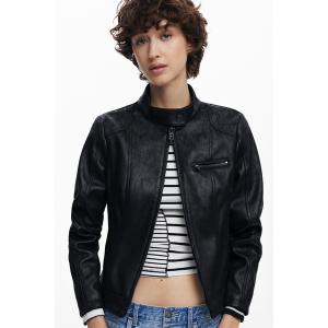 レザージャケット ライダース マオカラーのライダージャケット レディース