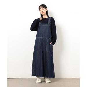 ワンピース デニムジャンパースカート