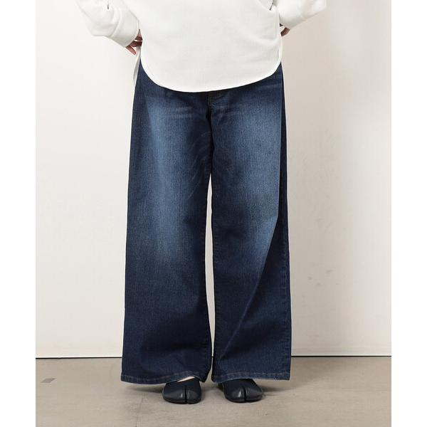 ワイドパンツ ジーンズ デニム デニムパンツ ストレッチデニムワイドパンツ レディース