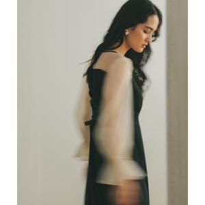 ドレス ビスチェデザインコクーン オケージョンドレス